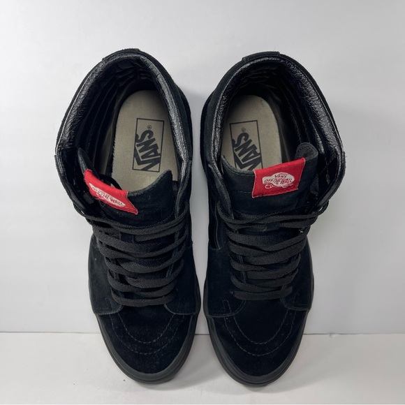 Vans Skate Sk8-Hi Shoe Black Suede Size 9.5 - Picture 7 of 8